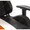 Компьютерное кресло Line белое/оранжевое/черное (Лайн)